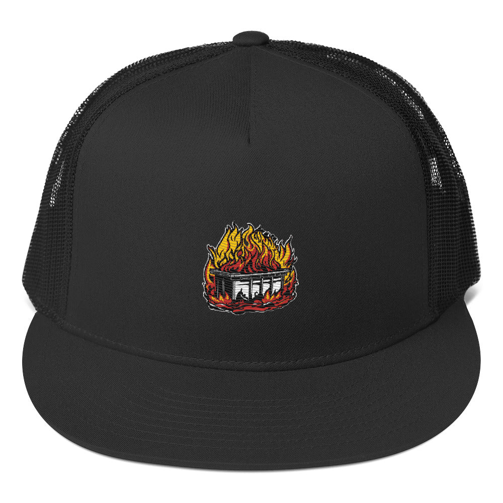 Dumpster Fire Trucker Cap