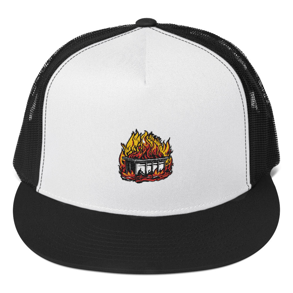 Dumpster Fire Trucker Cap