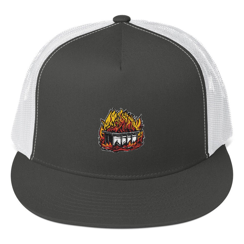 Dumpster Fire Trucker Cap