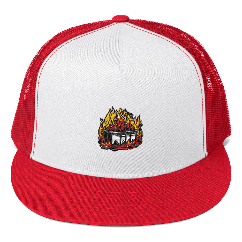 Dumpster Fire Trucker Cap