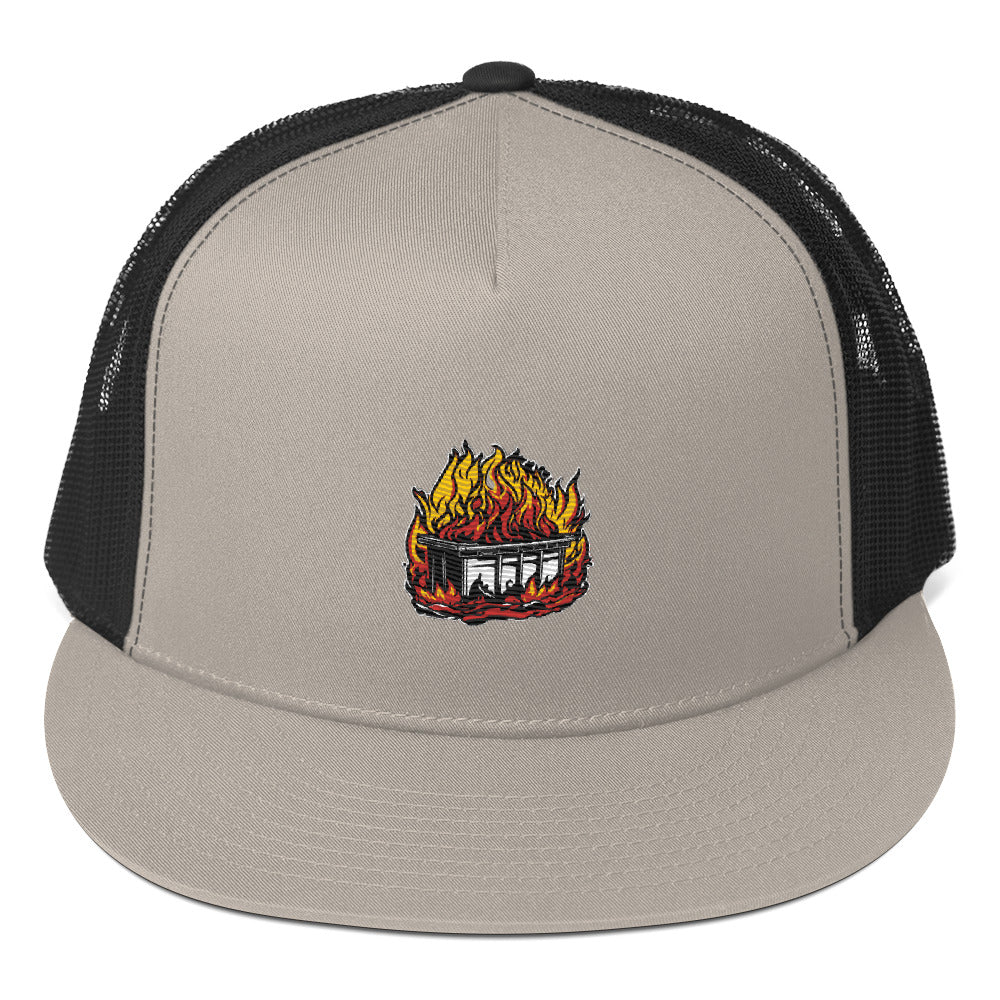 Dumpster Fire Trucker Cap