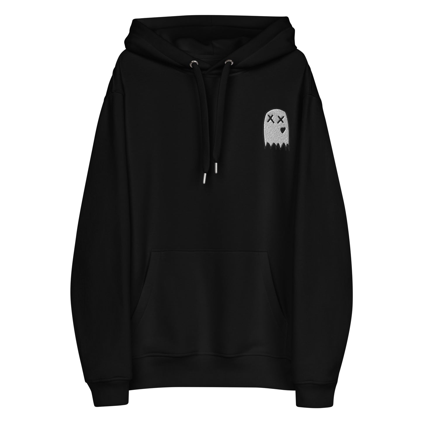 Spooky Black Heart Pullover Eco Hoodie