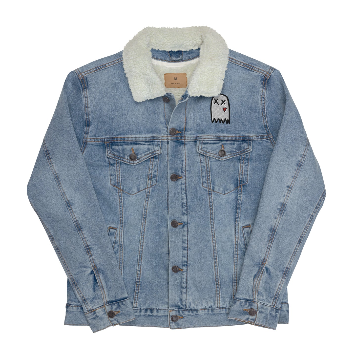 Spooky Denim Sherpa Jacket